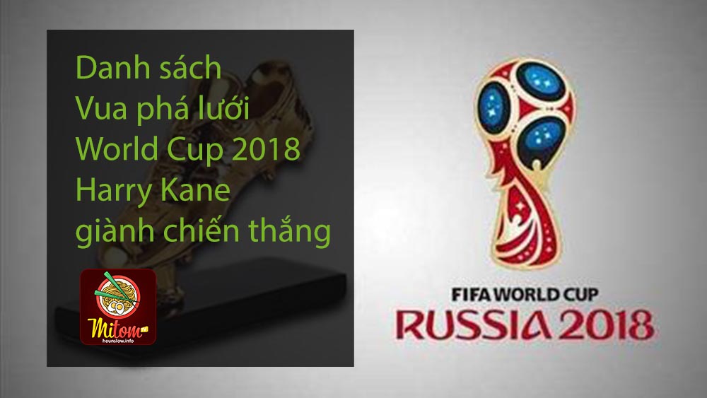Danh sách Vua phá lưới World Cup 2018 - Harry Kane giành chiến thắng